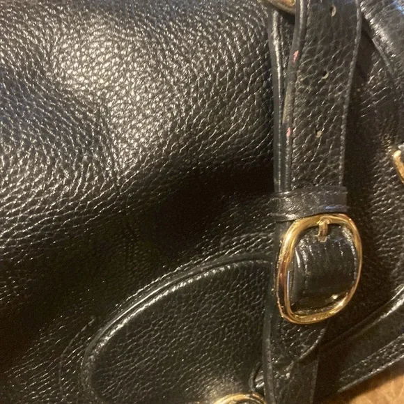 Burberry double flat black leather checkered purse - Picture 7 of 10